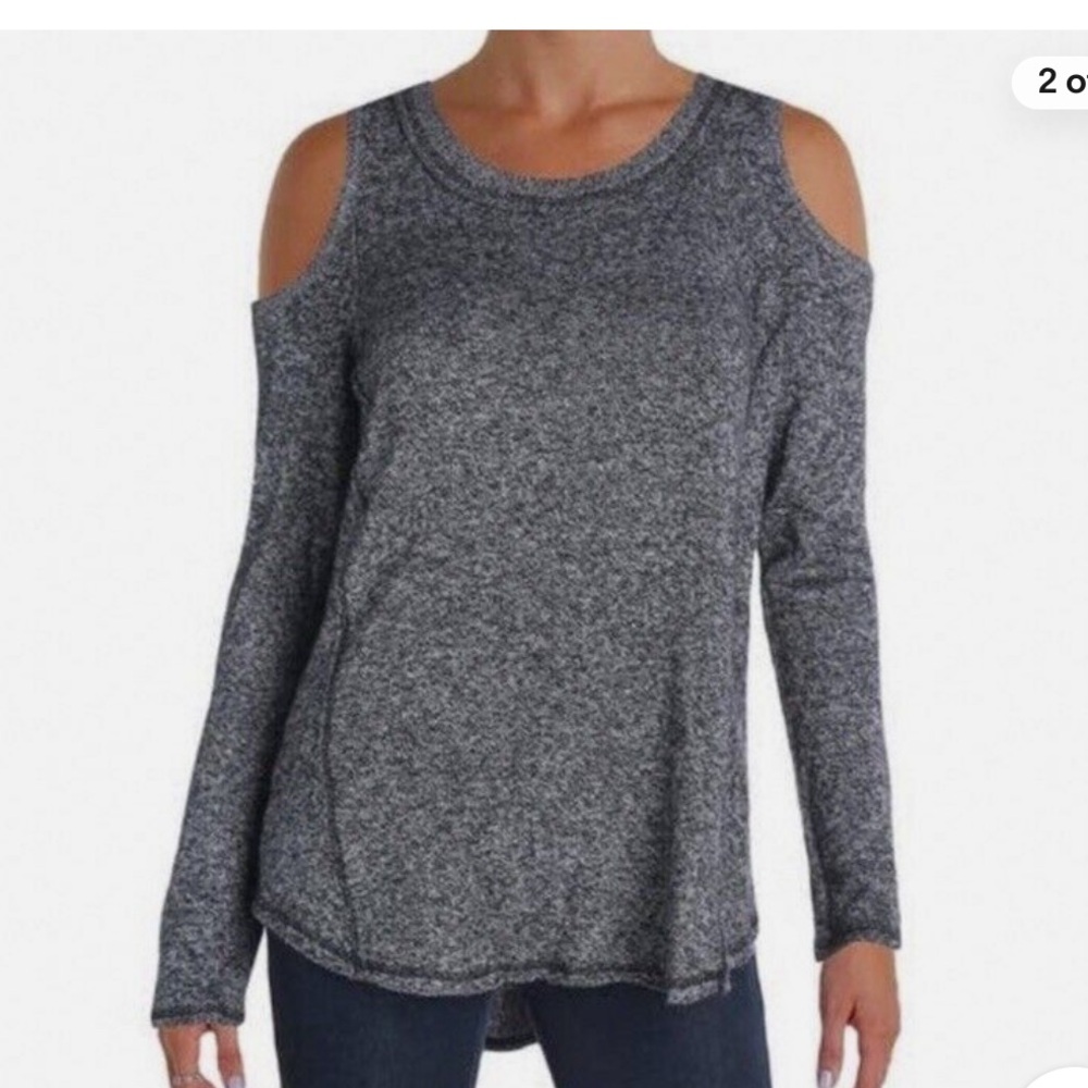 Aqua Cashmere, Women’s shoulder cutout sweater, size large